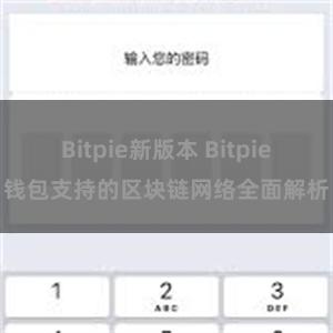 Bitpie新版本 Bitpie钱包支持的区块链网络全面解析