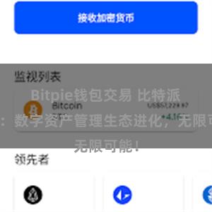 Bitpie钱包交易 比特派钱包：数字资产管理生态进化，无限可能！