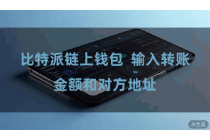 比特派链上钱包  输入转账金额和对方地址