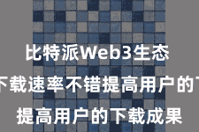 比特派Web3生态  快速的下载速率不错提高用户的下载成果